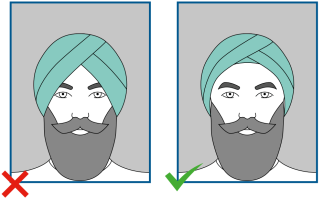 From left to right: 1. face not fully visible, 2. good passport photo